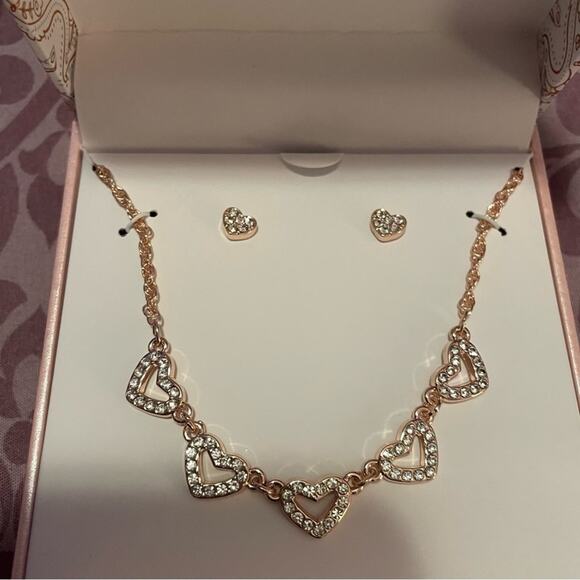 Charter Club Rose Gold Heart Jewelry Set - Picture 3 of 6